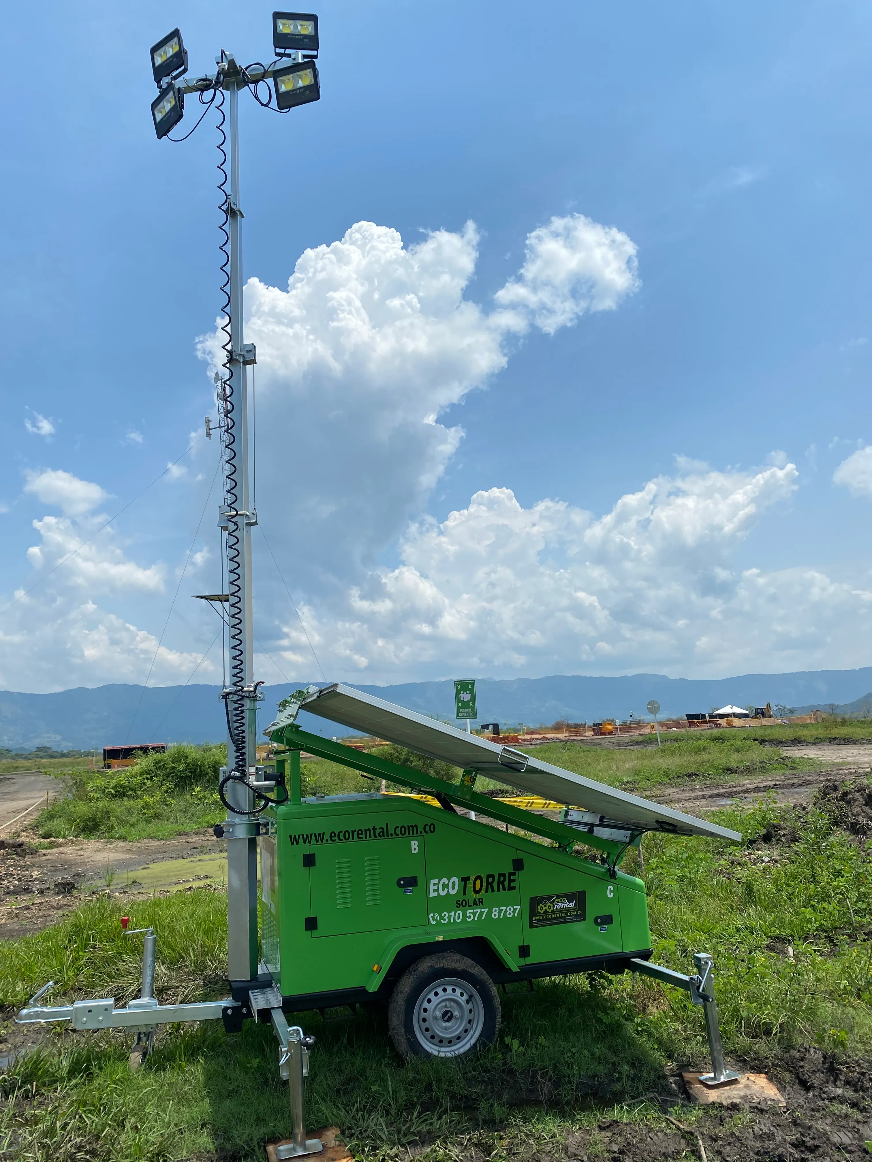 Brindando luz eficiente y sostenible en una zona industrial